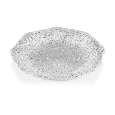 Diamanté piatto trasparente Ø 28 cm