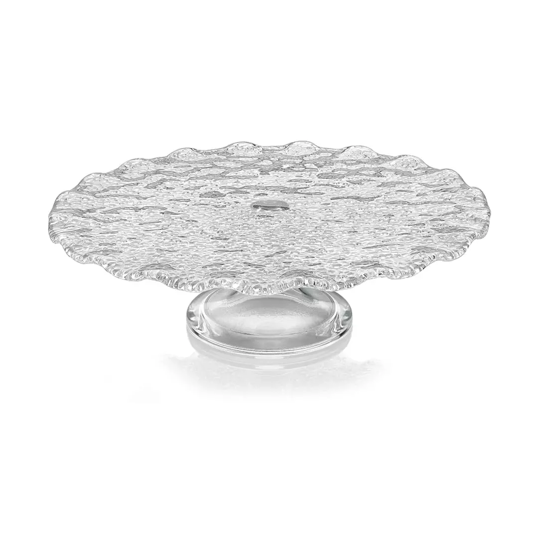 Special transparent scalloped candy holder