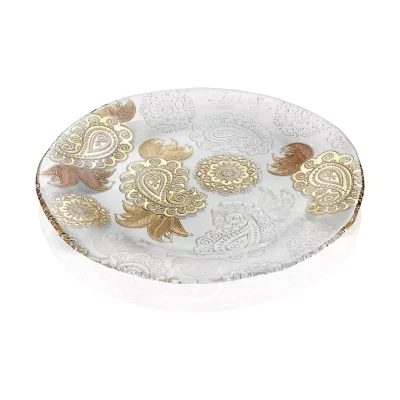 Pashmina plate gold decoration