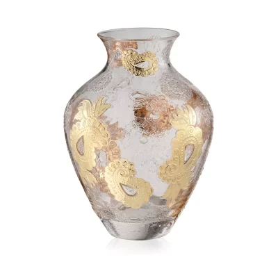Pashmina vase gold decoration