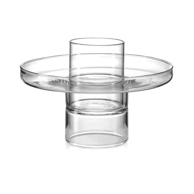 Over alzata con 2 Contenitori borosilicato Ø 18 cm - H 8,5 cm