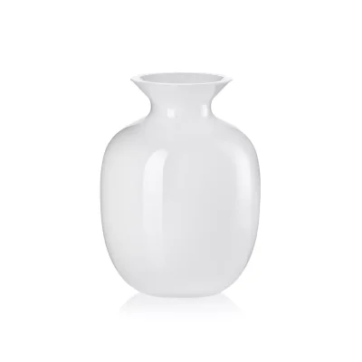 Rialto small white glazed vase H 18.5 cm