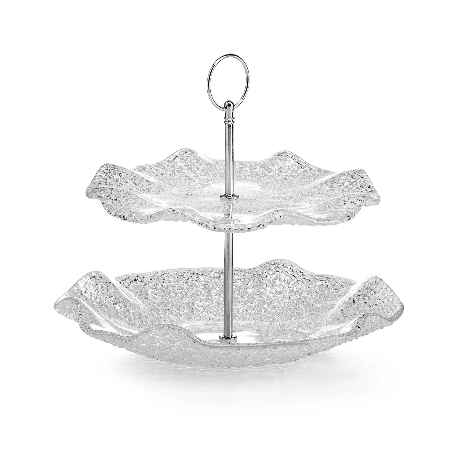 Special two-tier transparent pedestal H 24.5 cm