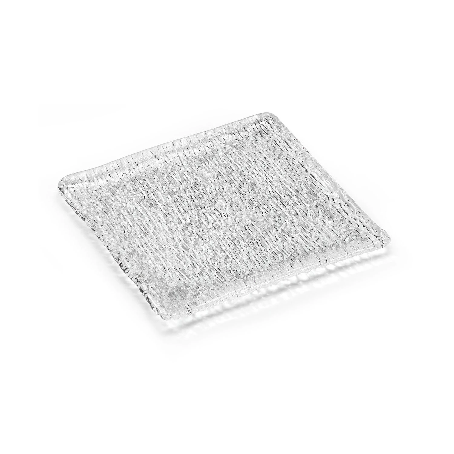 Infinity transparent square plate 16x16 cm