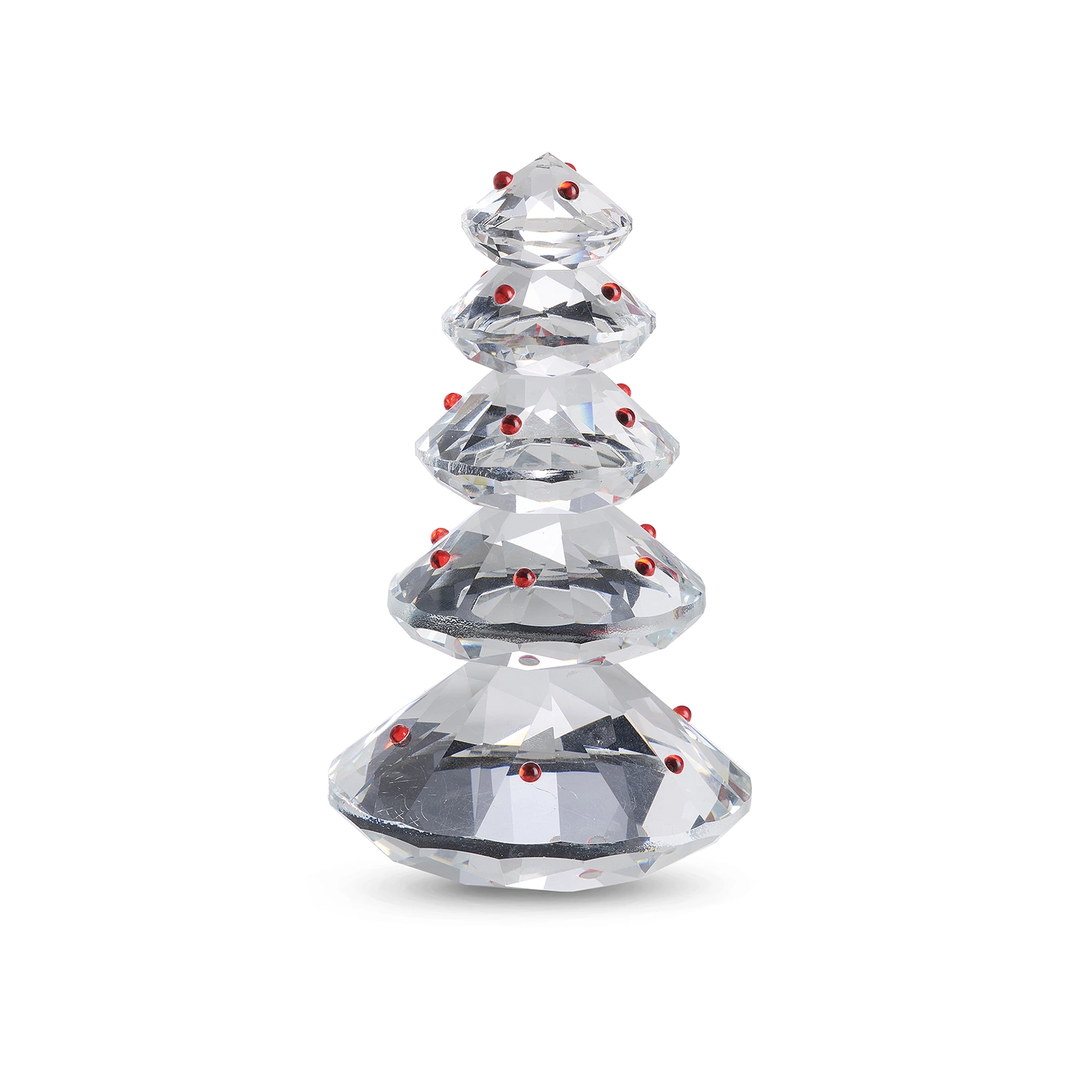 Riflessi 5-level glass christmas tree h 13 cm
