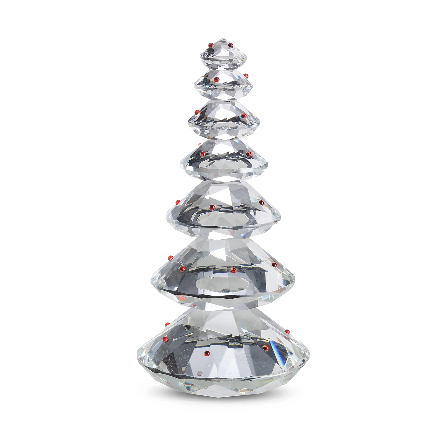 Riflessi 7-level glass christmas tree h 24 cm